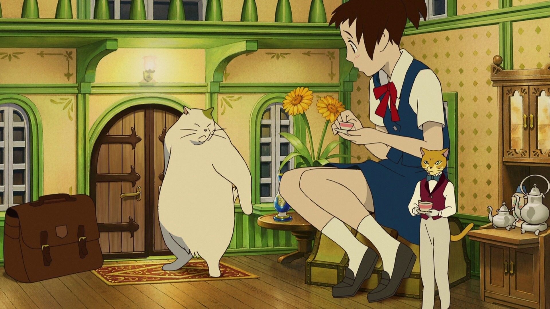 Haru Muta et le Baron prennent le thé